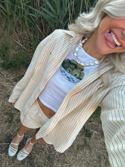 Boyish Babe Button Up